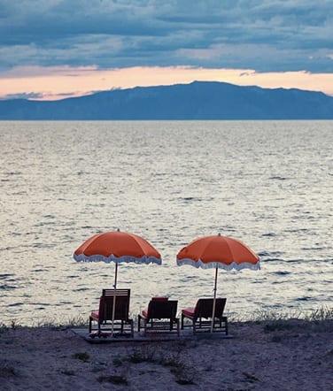 Закат на пляже